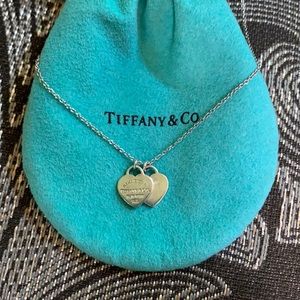 Tiffany & Co. Double Heart Tag Mini Pendant